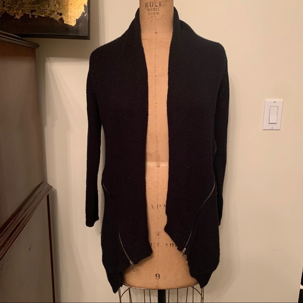 LF Millau Black Cardigan Knit Sweater